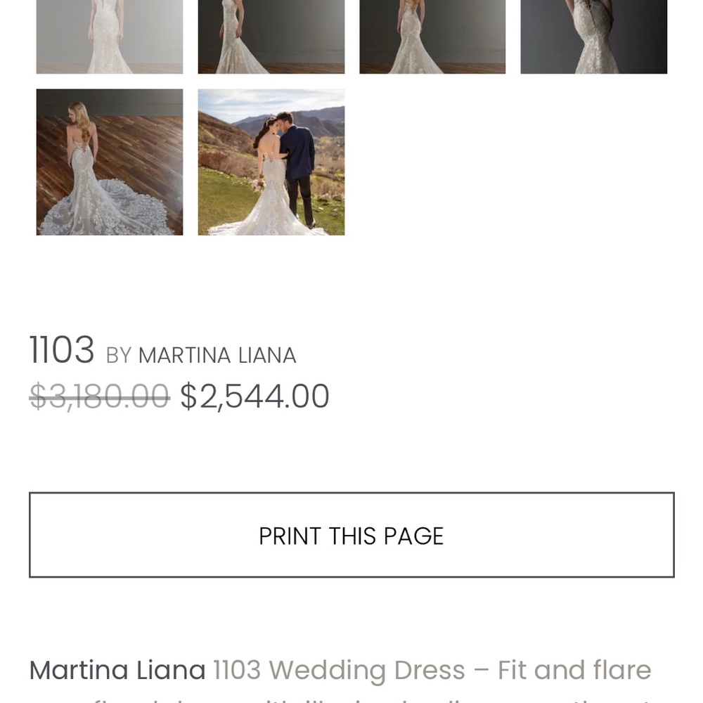Martina Liana Bridal Gown - Picture 8 of 9